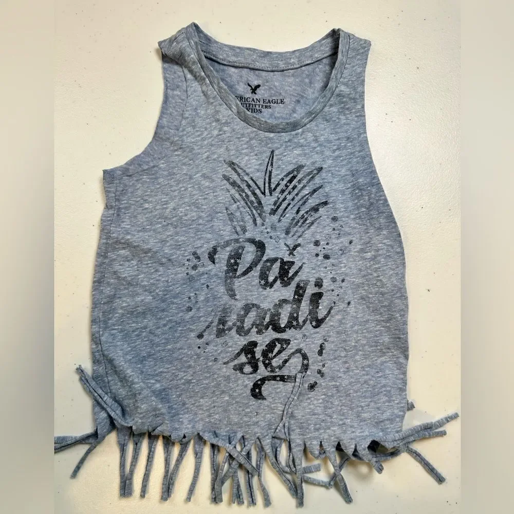 American Eagle Outfitters gray graphic